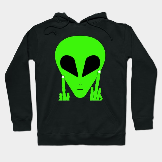 Alien Fuck You #1 Hoodie by SiSuSiSu